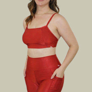Conjunto Fitness Short Ciclista Wonder Fênix Gym - Terra cota