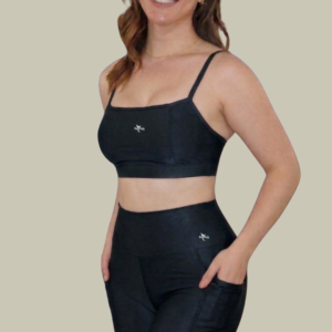 Conjunto Fitness Short Ciclista Wonder  Fênix Gym - Preto