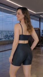 Conjunto Fitness Short Ciclista Wonder  Fênix Gym - Preto - Imagem 2