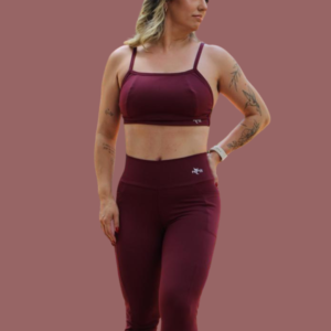 Conjunto Fitness  Fênix Gym - Bordô