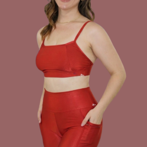 Conjunto Fitness Short Ciclista Wonder Fênix Gym - Terra cota