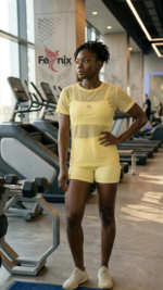 T-shirt em Tulle Fênix Gym - Amarelo Manteiga - Imagem 2