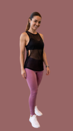 Regata Fitness Tela Respirável Fênix Gym- Preta