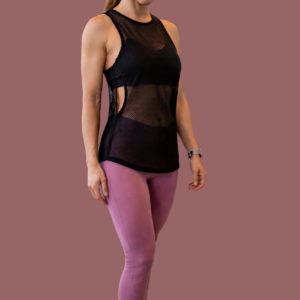 Regata Fitness Tela Respirável Fênix Gym- Preta