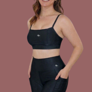 Conjunto Fitness Short Ciclista Wonder  Fênix Gym - Preto