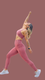 Conjunto Fitness  Fênix Gym - Rosa Blush - Imagem 2