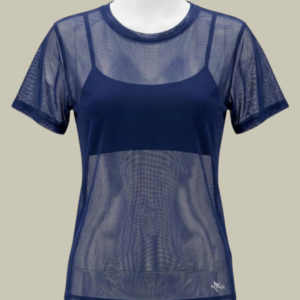 T-shirt em Tulle Fênix Gym - Azul Marinho