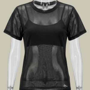 T-shirt em Tulle Fênix Gym - Preto