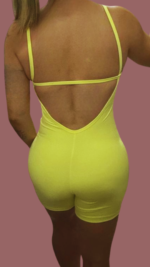 Macaquinho Fitness Seamless – Amarelo Manteiga - Imagem 3