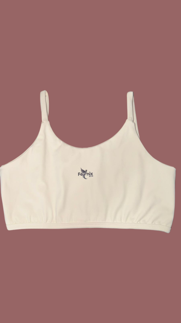Top Fitness Alcinha Fênix Gym – Off White - Imagem 1