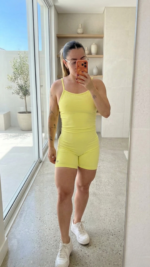 Macaquinho Fitness Seamless – Amarelo Manteiga - Imagem 2