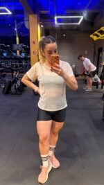T-shirt em Tulle Fênix Gym - Off White - Imagem 5