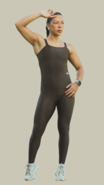 Macacão Fitness Wonder Marrom