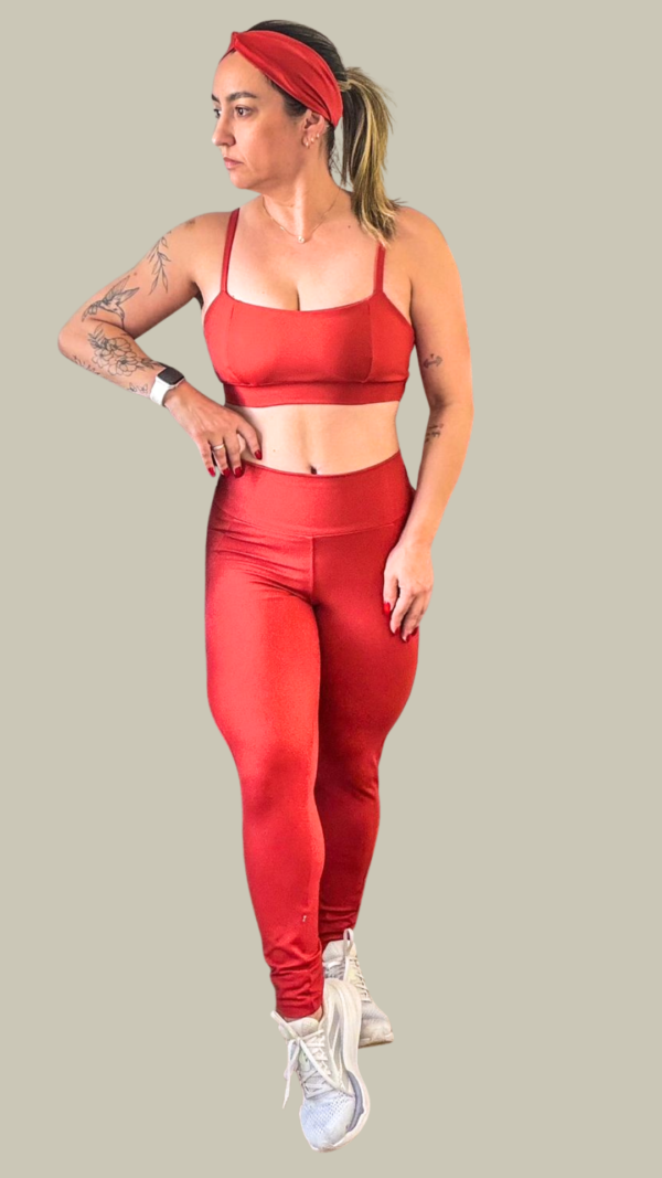 Conjunto Fitness Fênix Gym - Terra Cota - Imagem 1