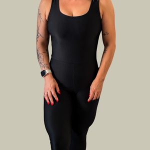 Macacão Fitness Wonder Regata - Preto