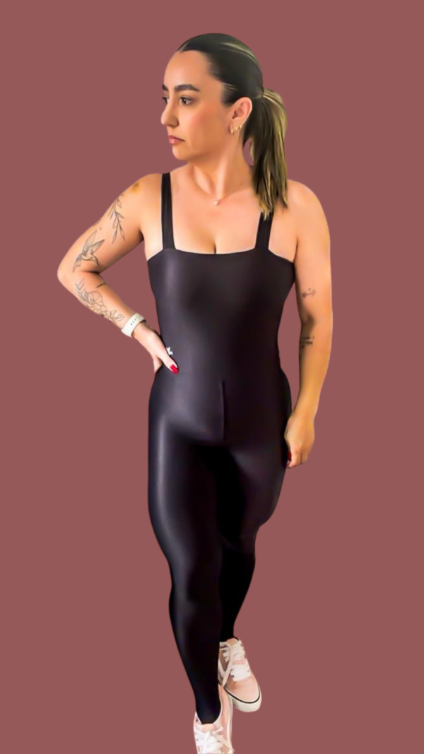 Macacão Fitness Wonder Preto - Imagem 1