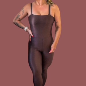 Macacão Fitness Wonder Marrom