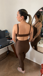 Macacão Fitness Wonder Marrom - Imagem 3